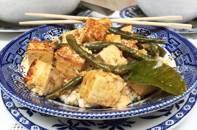 prik khing tofu